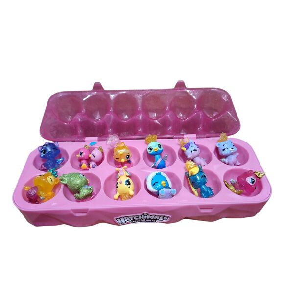 Hatchimals Colleggtibles Glittering Garden 13pc Mini Figures Storage - Picture 1 of 10